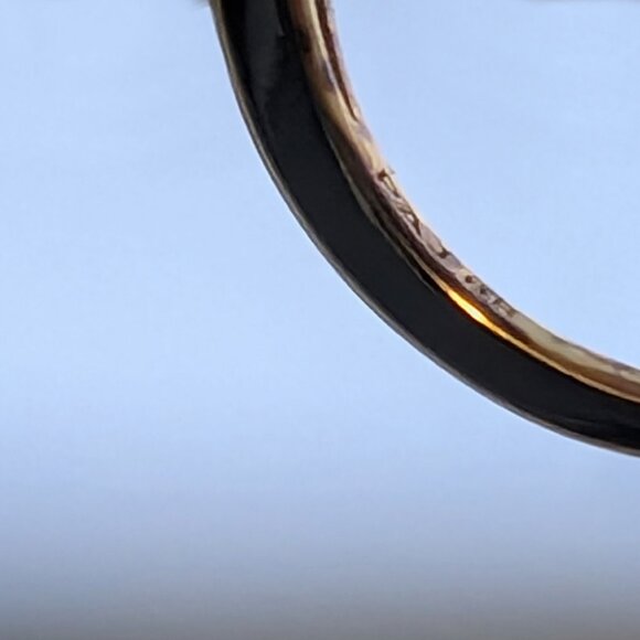 Morgan & Paige 14K Yellow Gold & Rhodium Plated CZ Eternity Ring Size 6 - Picture 8 of 10